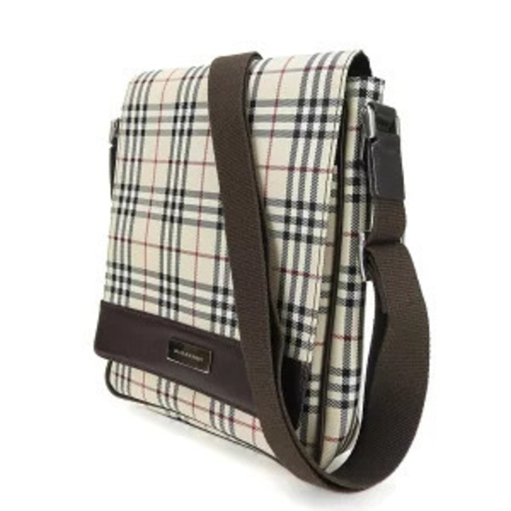 Burberry Check Crossbody Beige Leather Bag Brown Nova Shoulder